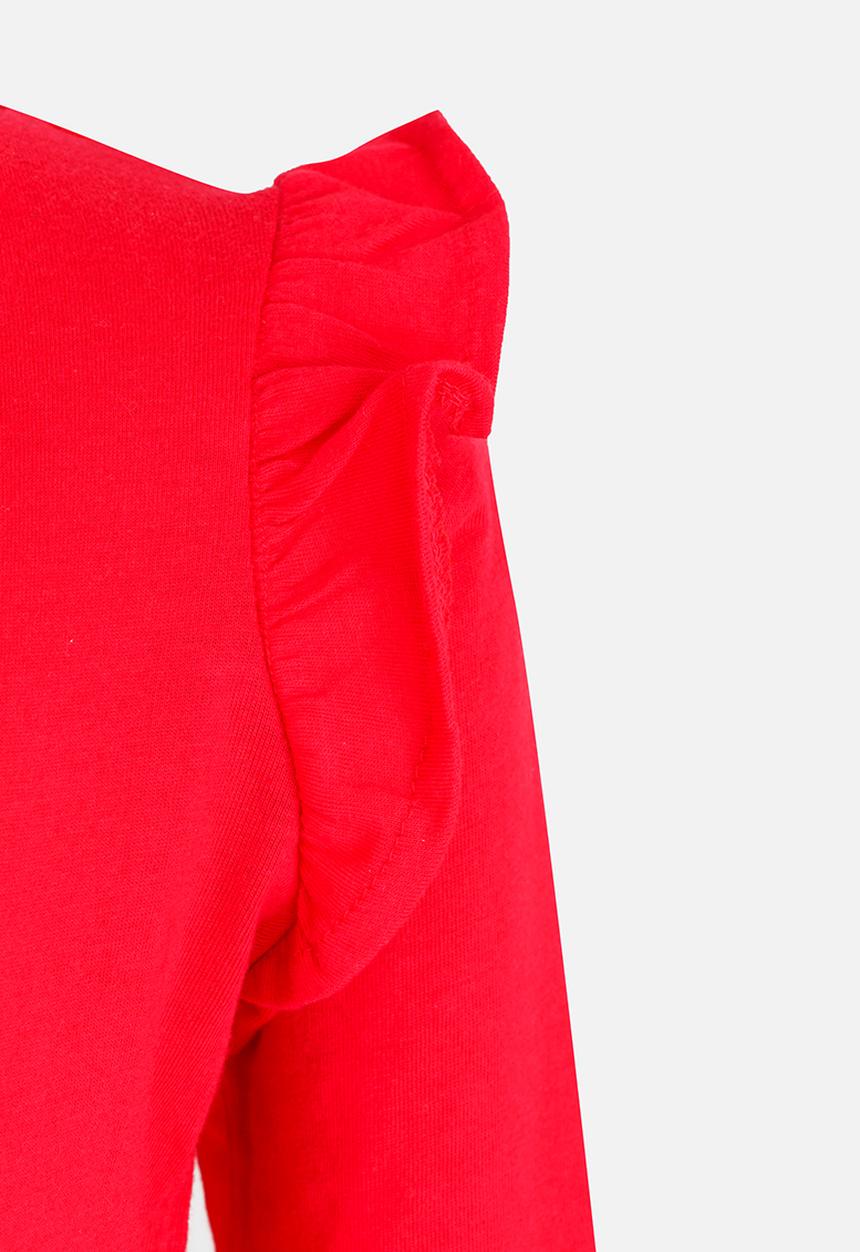 Pop Candy - Arm Frill Top Mid Pink