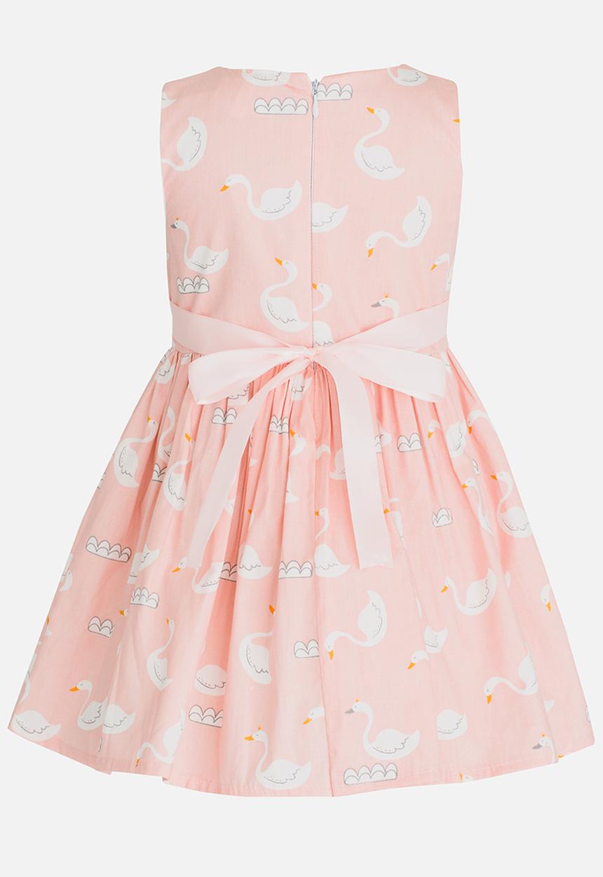 Pop Candy - Duck Print Dress Pale Pink