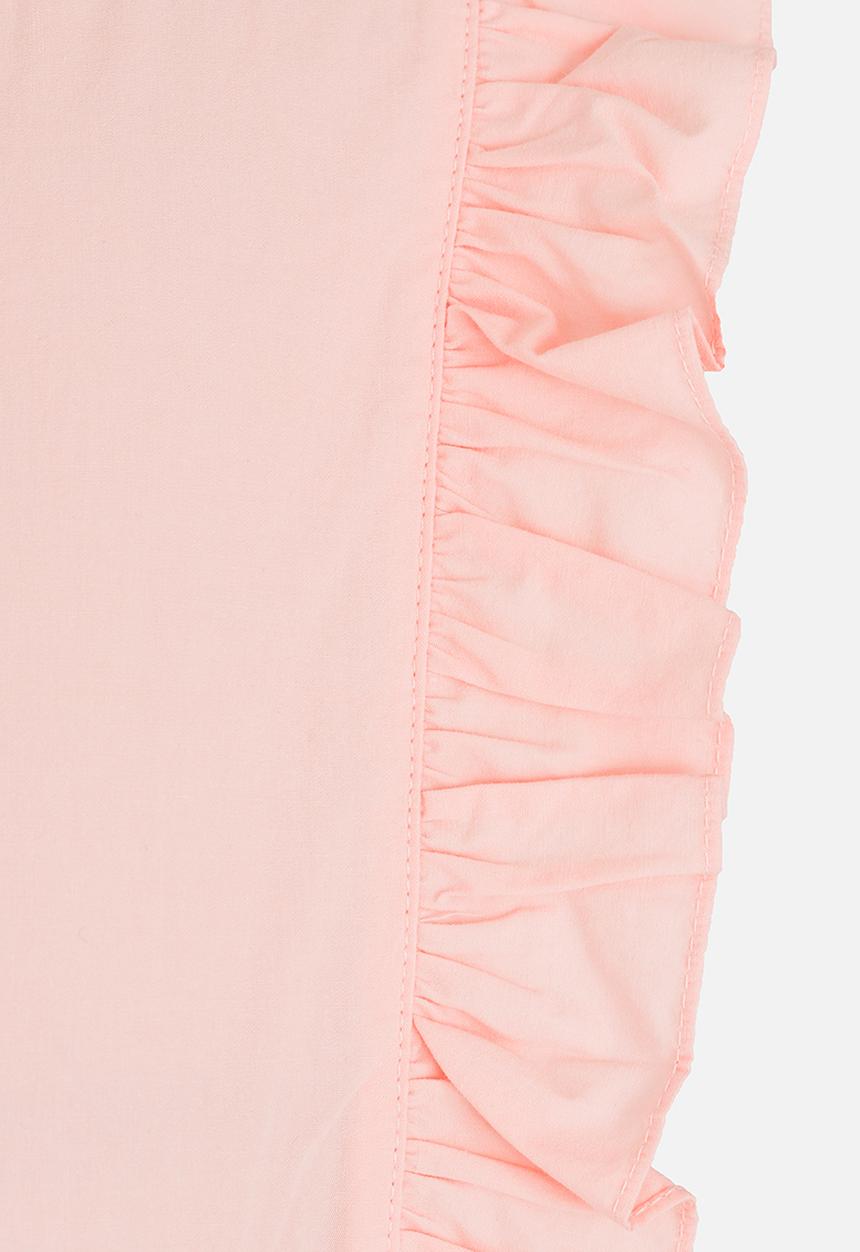 Pop Candy - Sleeveless Frill  Tee Pale Pink