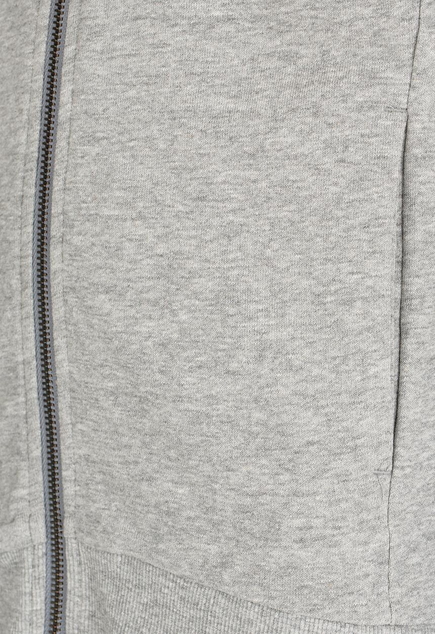 Name It - Printed Zip Through Sweat Cardigan Grey
