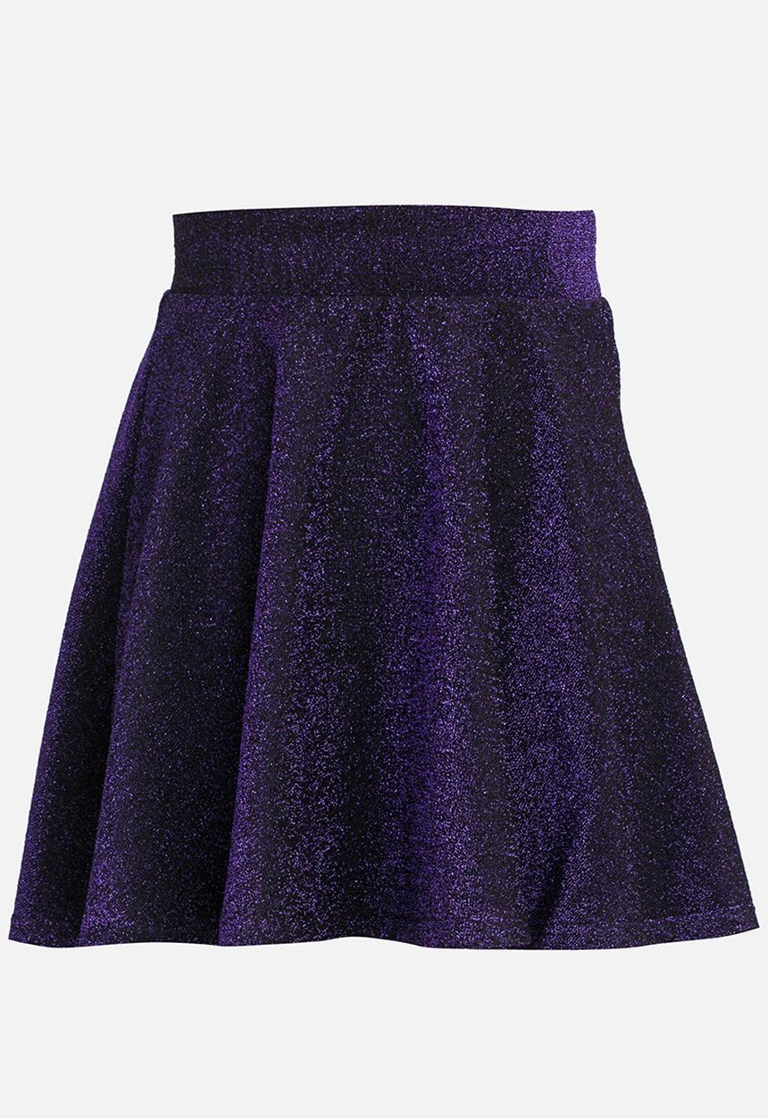 Name It - Flared Skirt Dark Purple