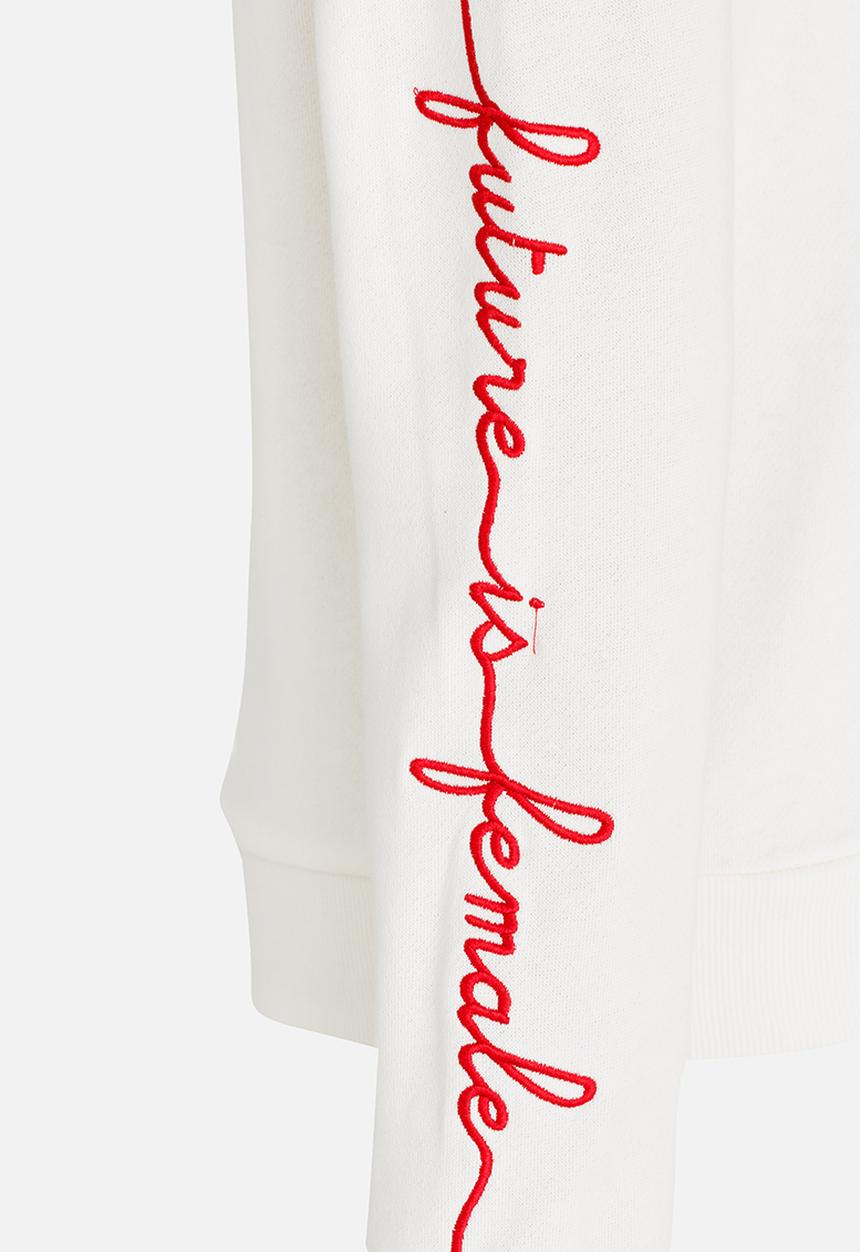 Name It - Long Sleeve  Hoodie Off White