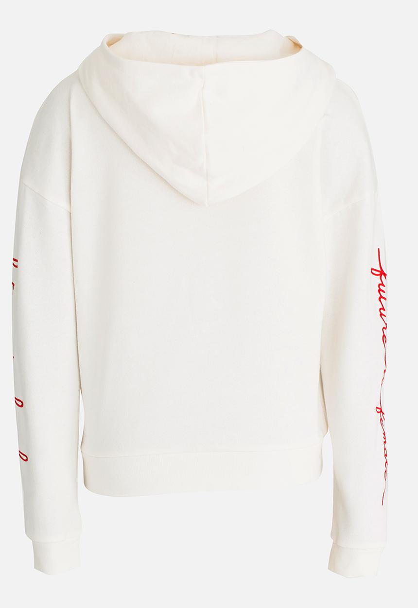 Name It - Long Sleeve  Hoodie Off White