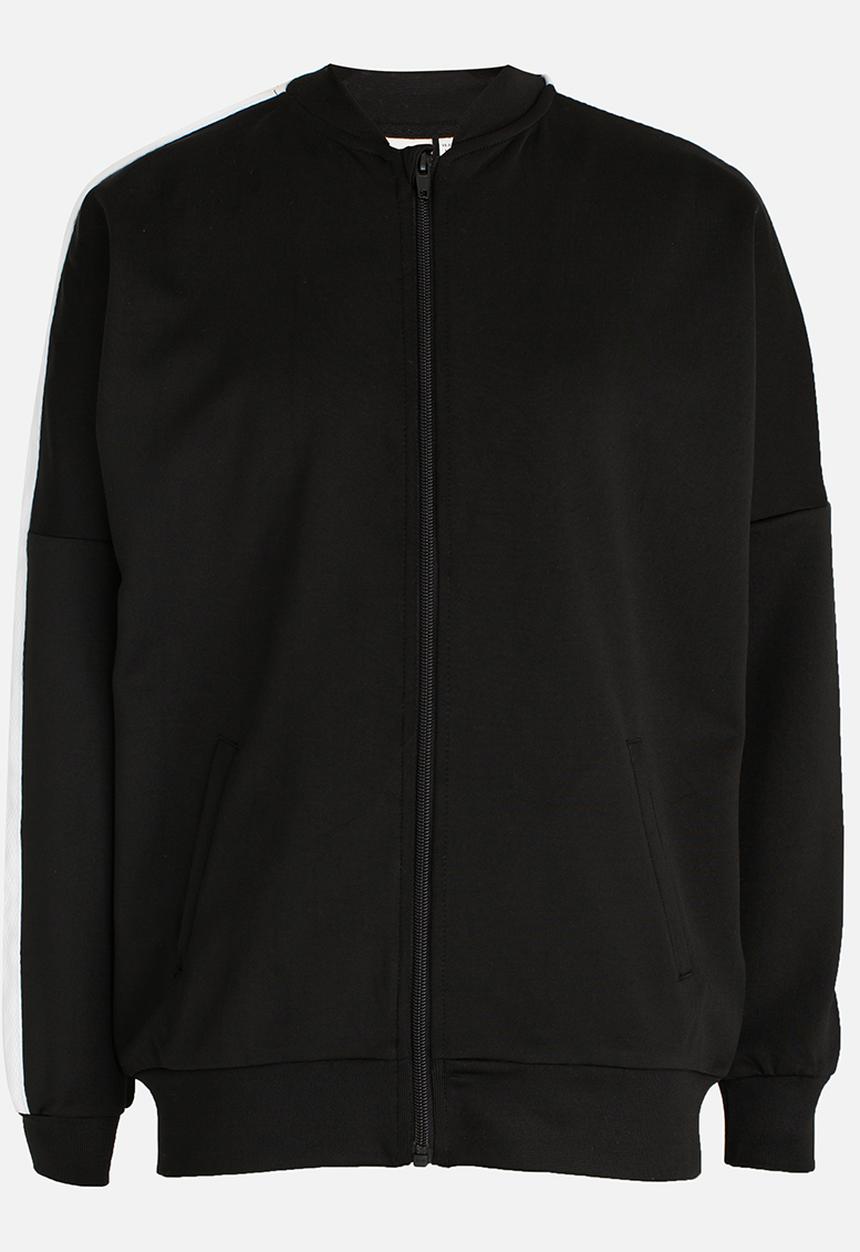Name It - Long Sleeve Zip Through Jacket Black