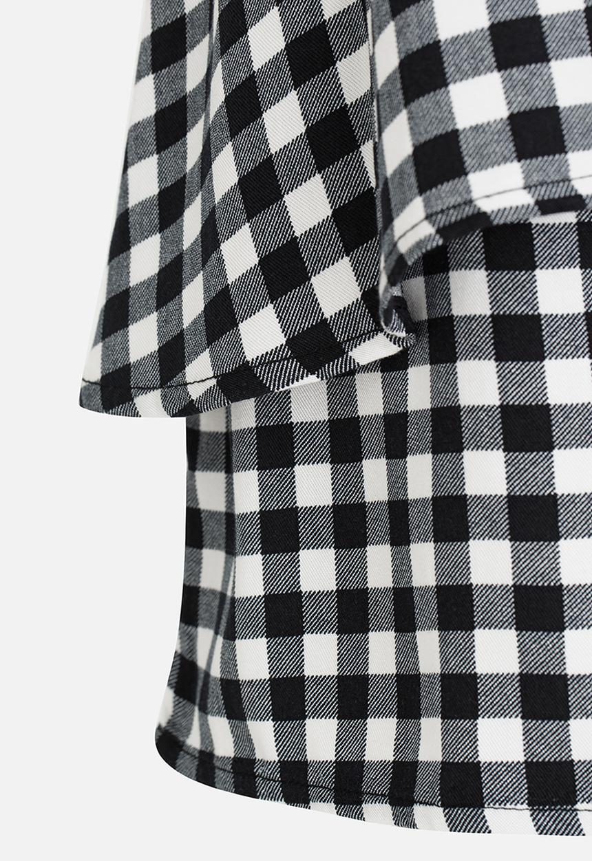 Name It - Check Skirt Black and White