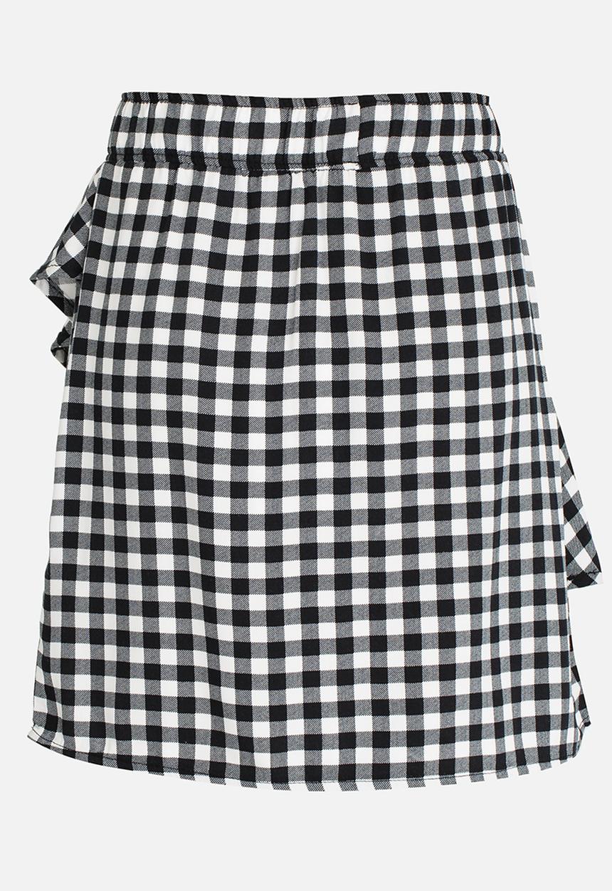 Name It - Check Skirt Black and White