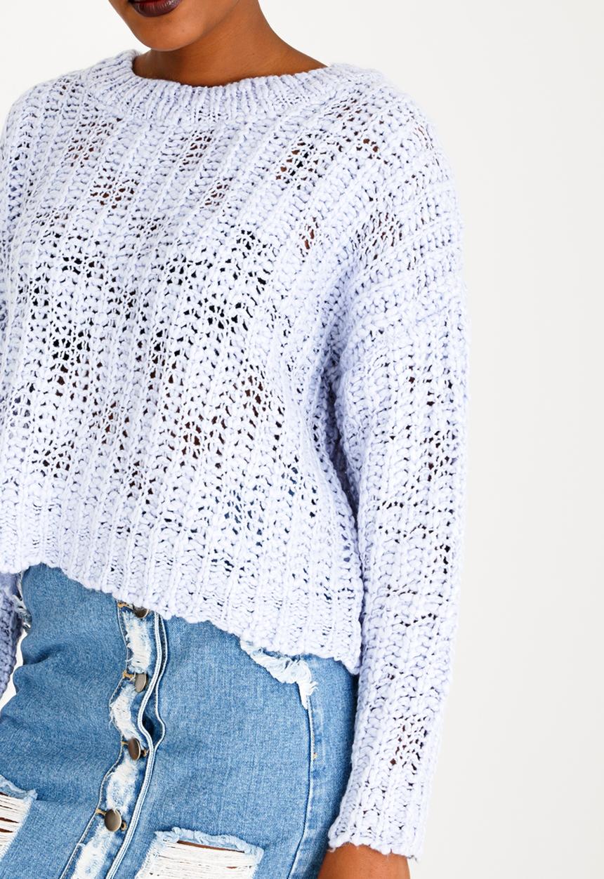 Forever21 - Long Sleeve Jersey Pale Blue