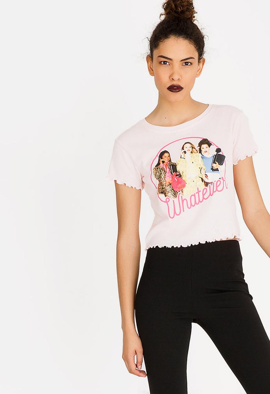 Forever21 - Cropped T-shirt Mid Pink