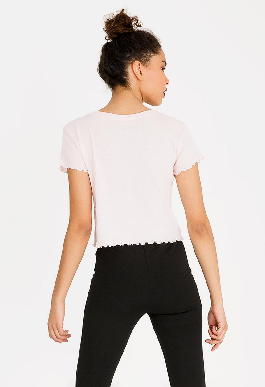 Forever21 - Cropped T-shirt Mid Pink