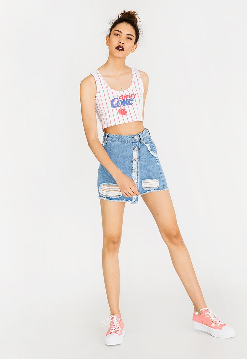 Forever21 - Cropped T-shirt White