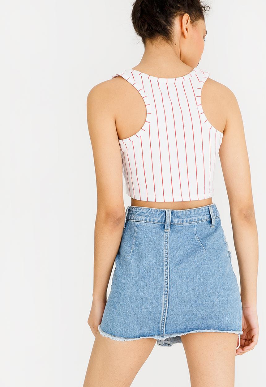 Forever21 - Cropped T-shirt White