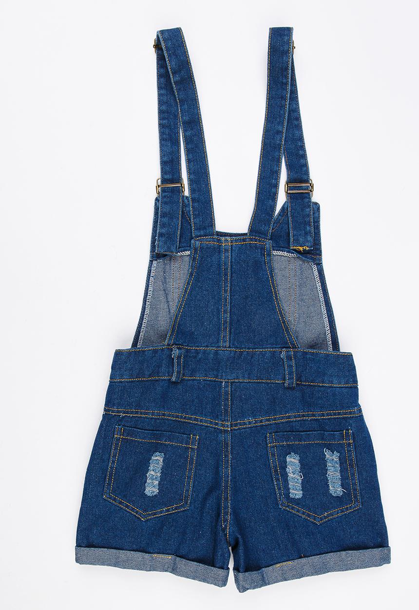 Pop Candy - Denim Dungaree Blue