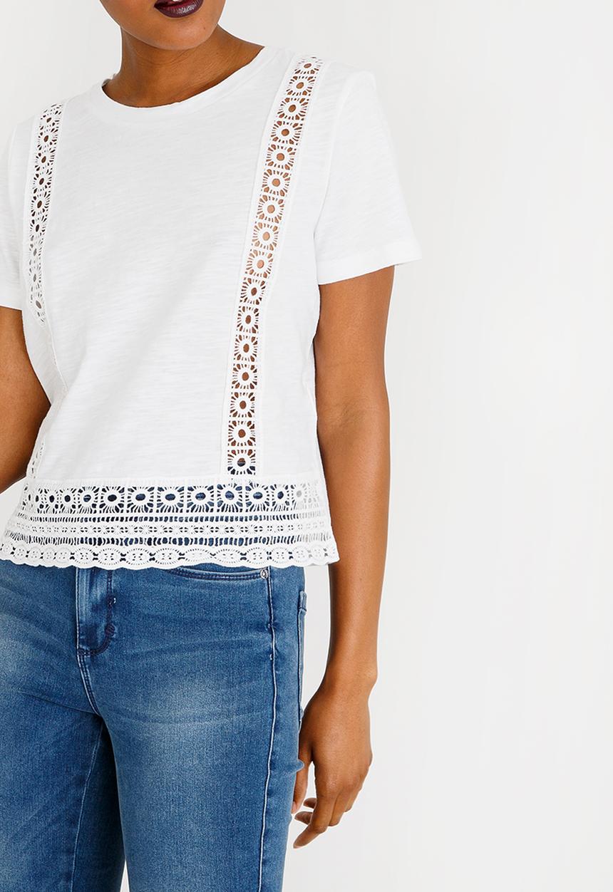 Forever21 - Anglaise T-shirt White