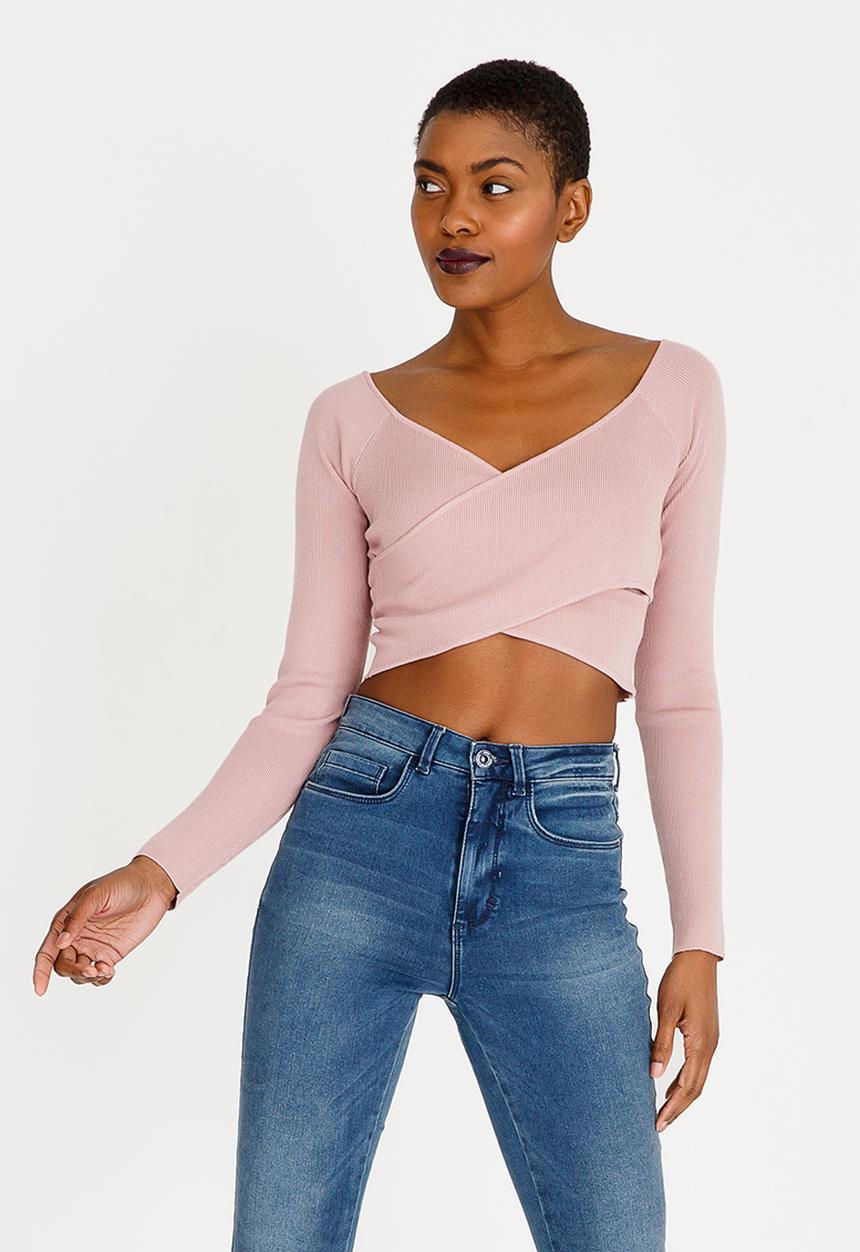 Forever21 - Bandage Sweater Pale Pink