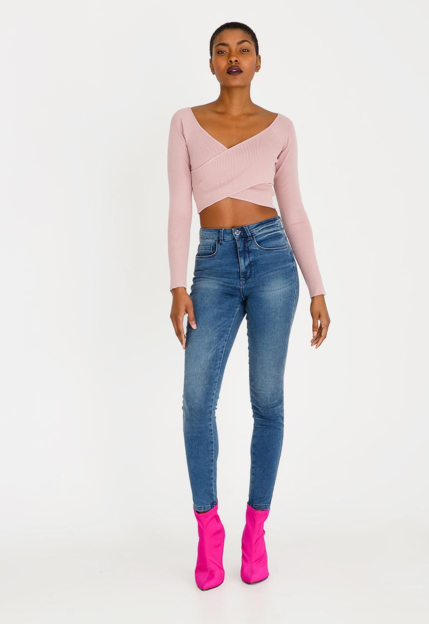 Forever21 - Bandage Sweater Pale Pink
