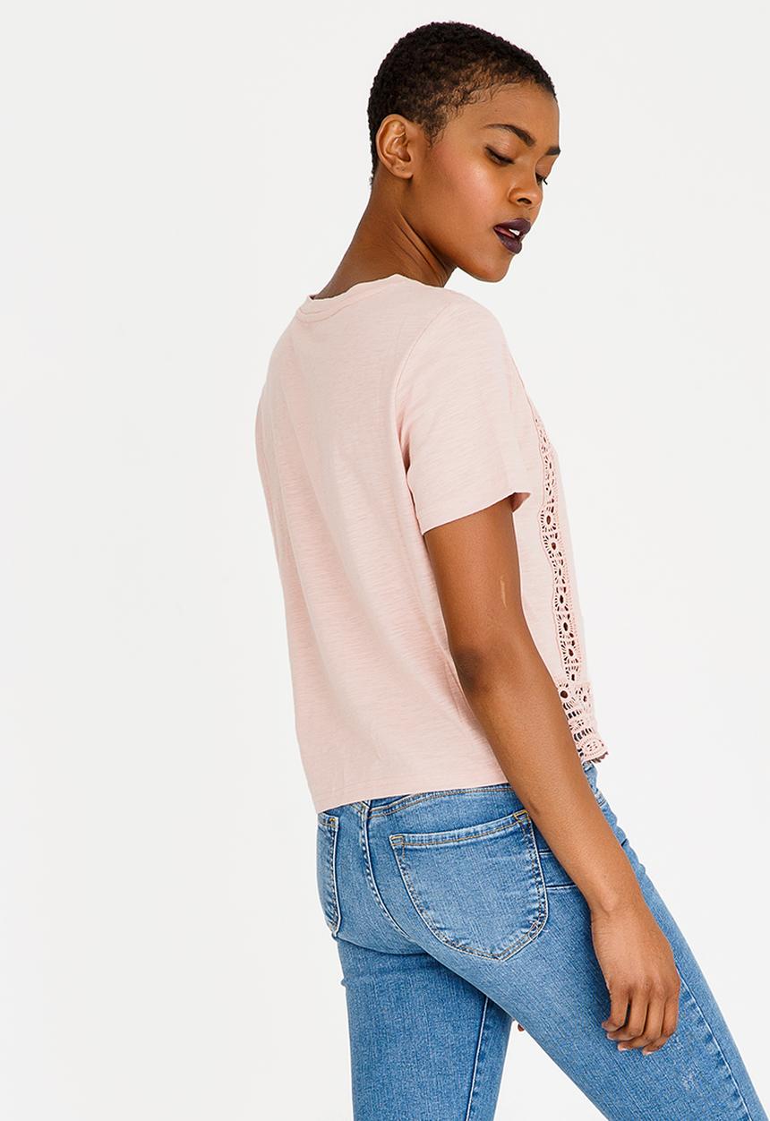 Forever21 - Anglaise T-shirt Pale Pink