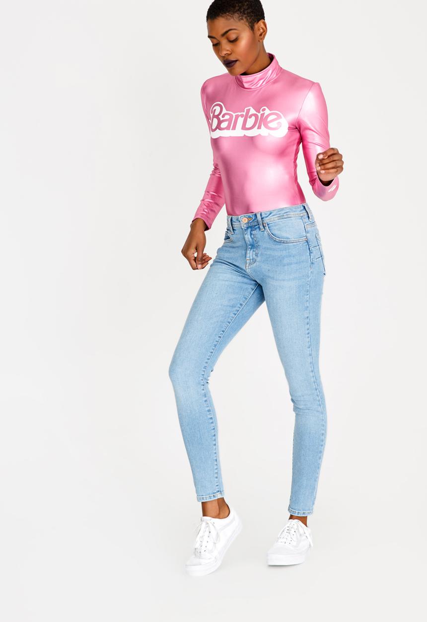 Forever21 - Long Sleeve Bodysuit Mid Pink