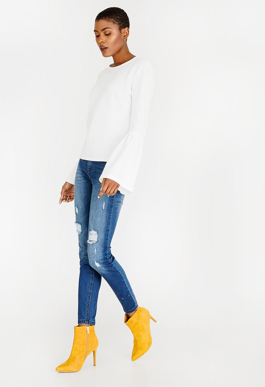 STYLE REPUBLIC - Bell Sleeve Top White