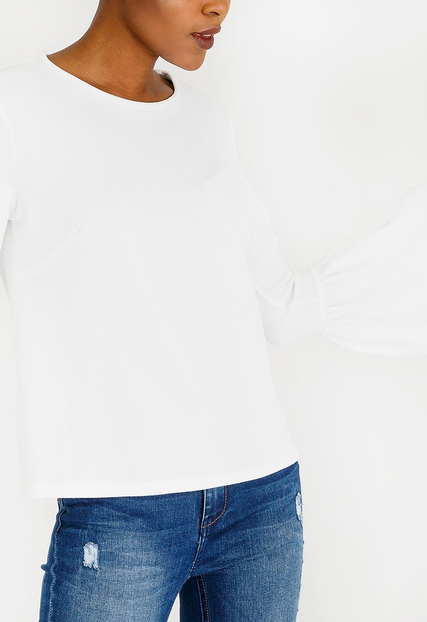 STYLE REPUBLIC - Bell Sleeve Top White