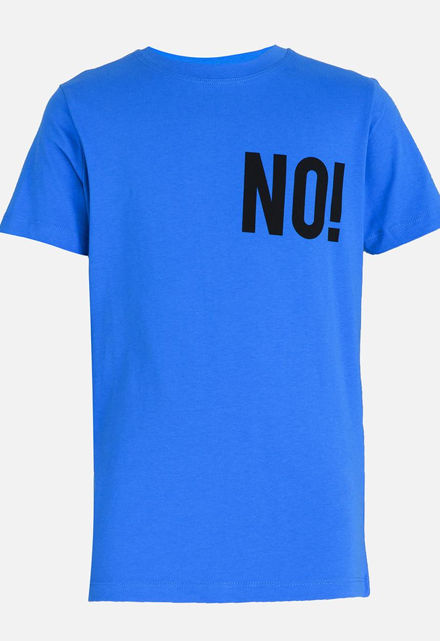 Name It - Printed Short Sleeve Tee Blue