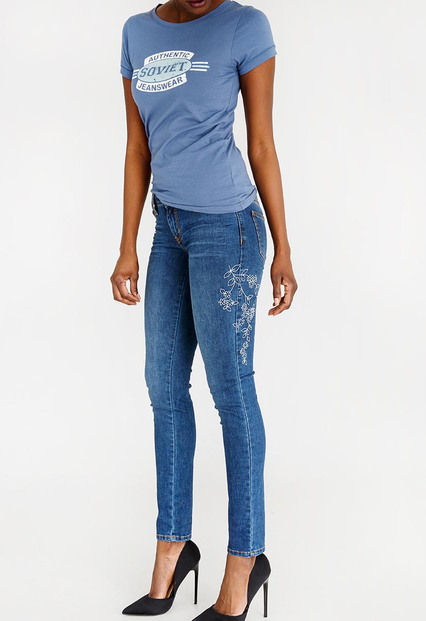 SOVIET - Soviet Miller Skinny Jeans Pale Blue