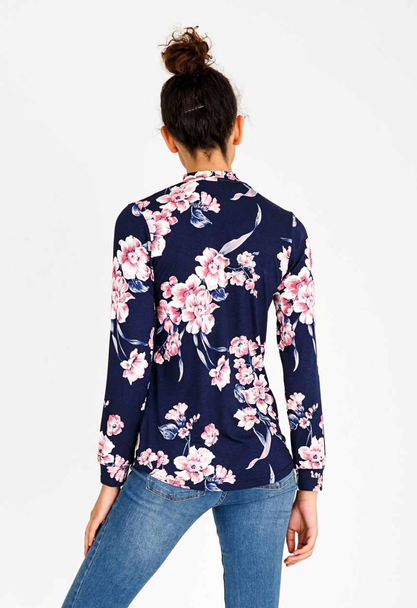 Kate Jordan - Choker Neckline Tee Navy