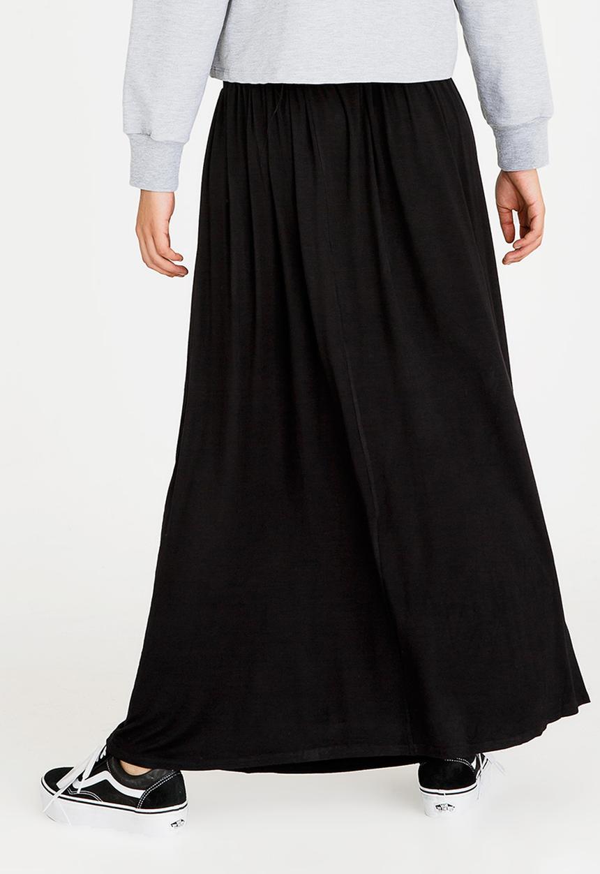 c(inch) - Volume Maxi Skirt Black