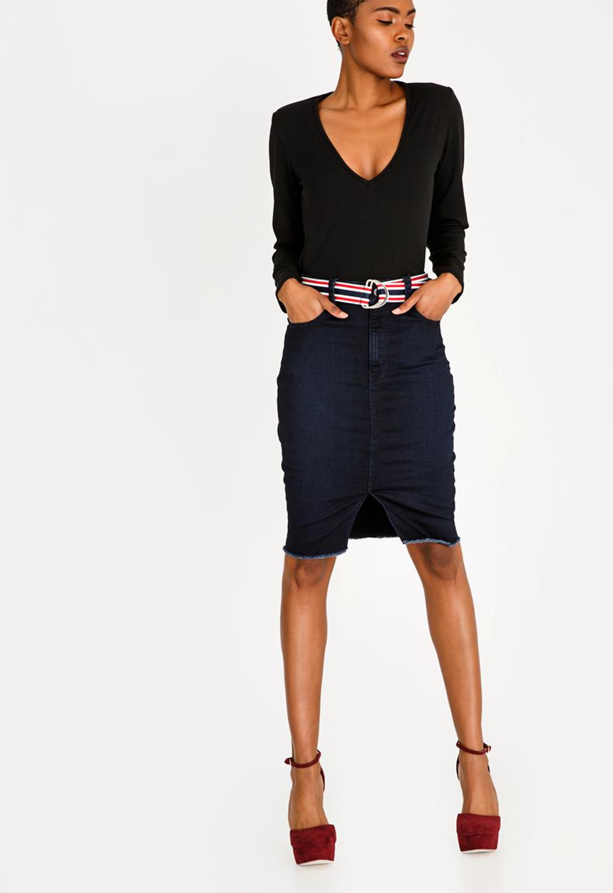 SISSY BOY - Denim Skirt Dark Blue
