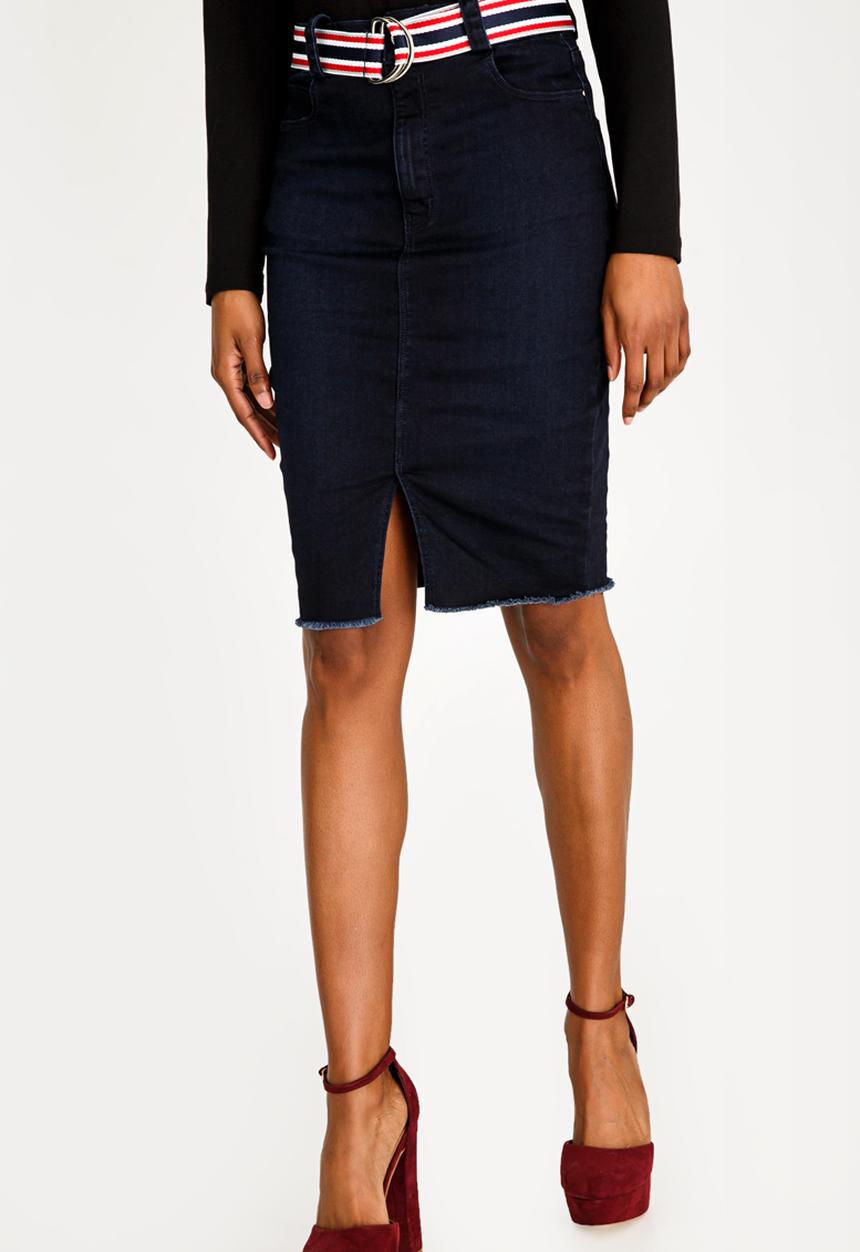 SISSY BOY - Denim Skirt Dark Blue