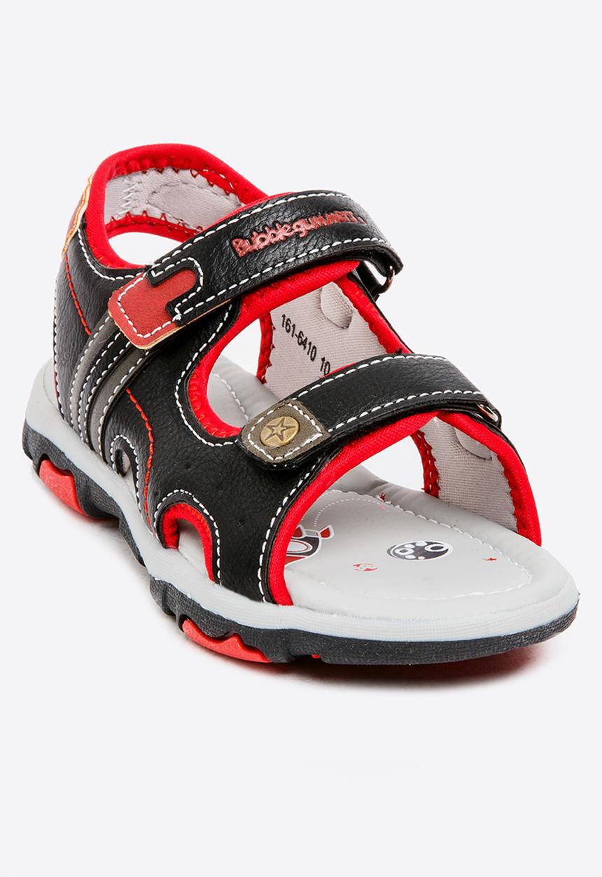 Bubblegummers - Velcro Strapped Sandals Black