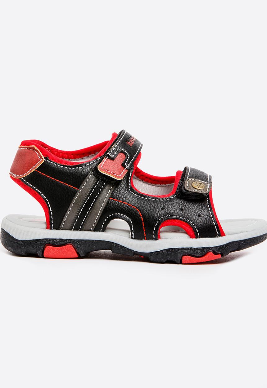 Bubblegummers - Velcro Strapped Sandals Black