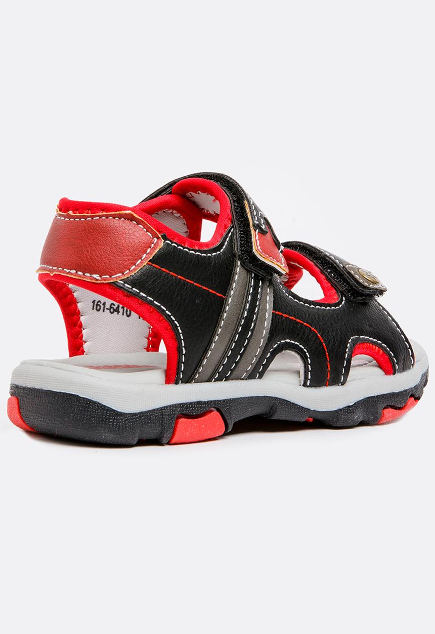 Bubblegummers - Velcro Strapped Sandals Black