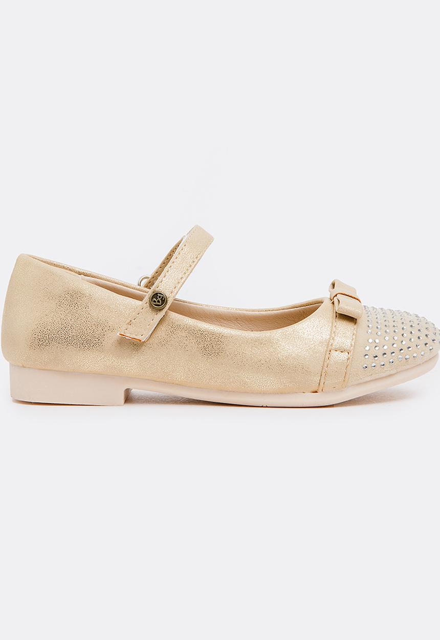 Bubblegummers - Embellished Pump Gold
