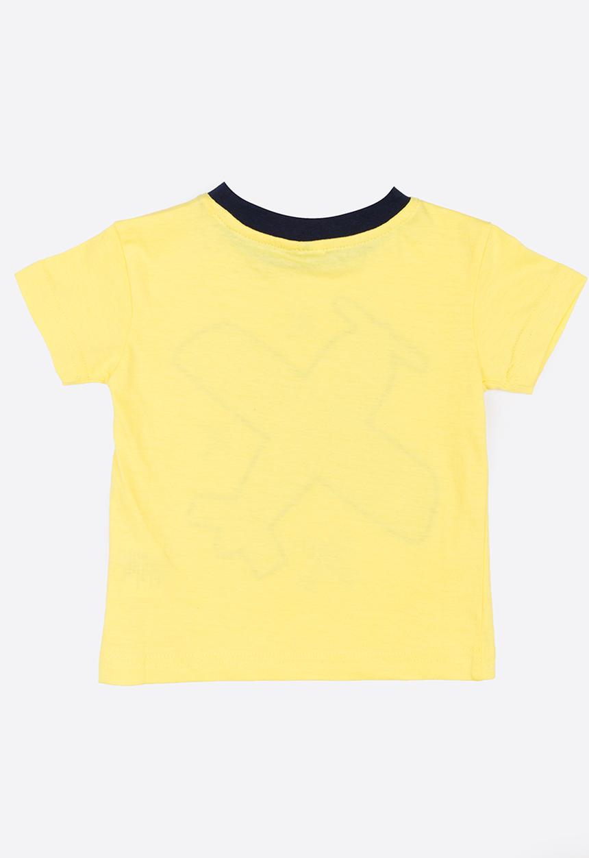 Twin Clothing - Aeroplane Printed T-shirt Yellow