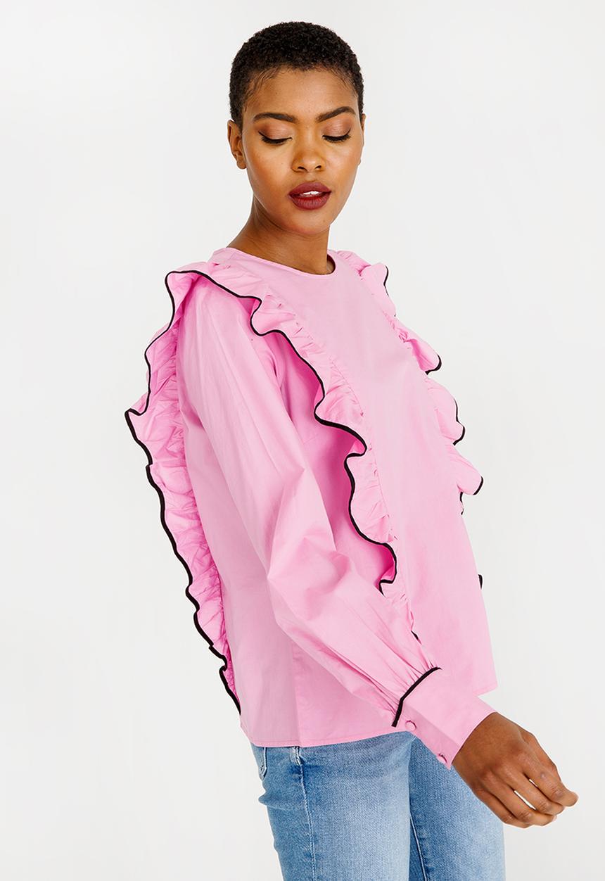 Vero Moda - Trista Flounce Top Pale Pink