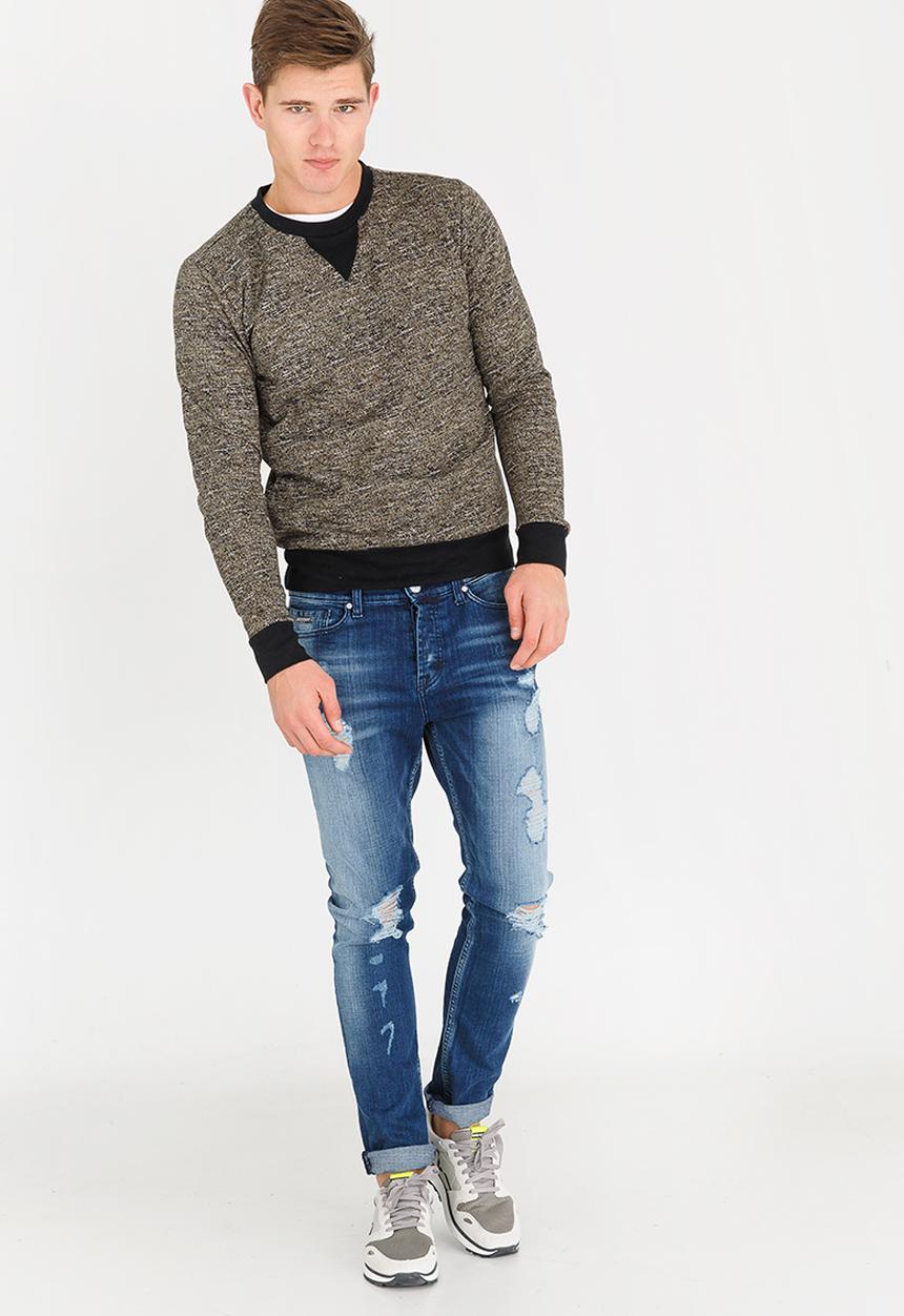 STYLE REPUBLIC - Relaxed Crew Neck T-shirt Khaki Green