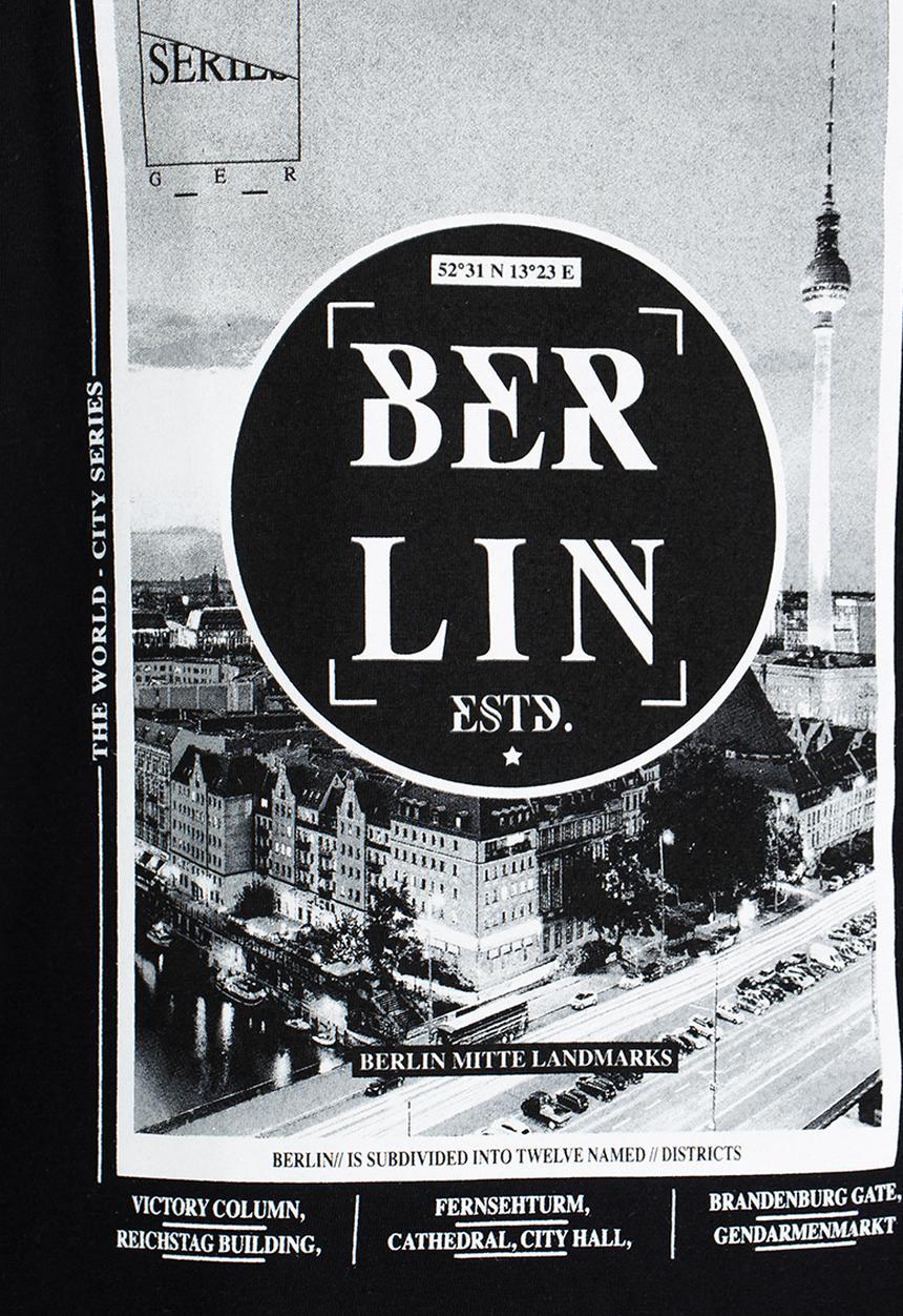 Twin Clothing - Berlin Printed T-shirt Black