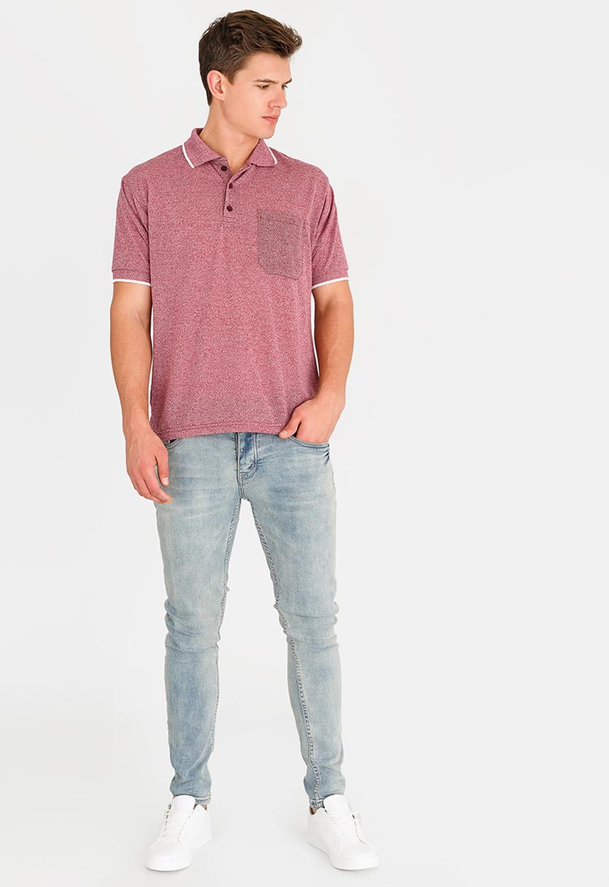 STYLE REPUBLIC - Golfer with Piping Detail Maroon