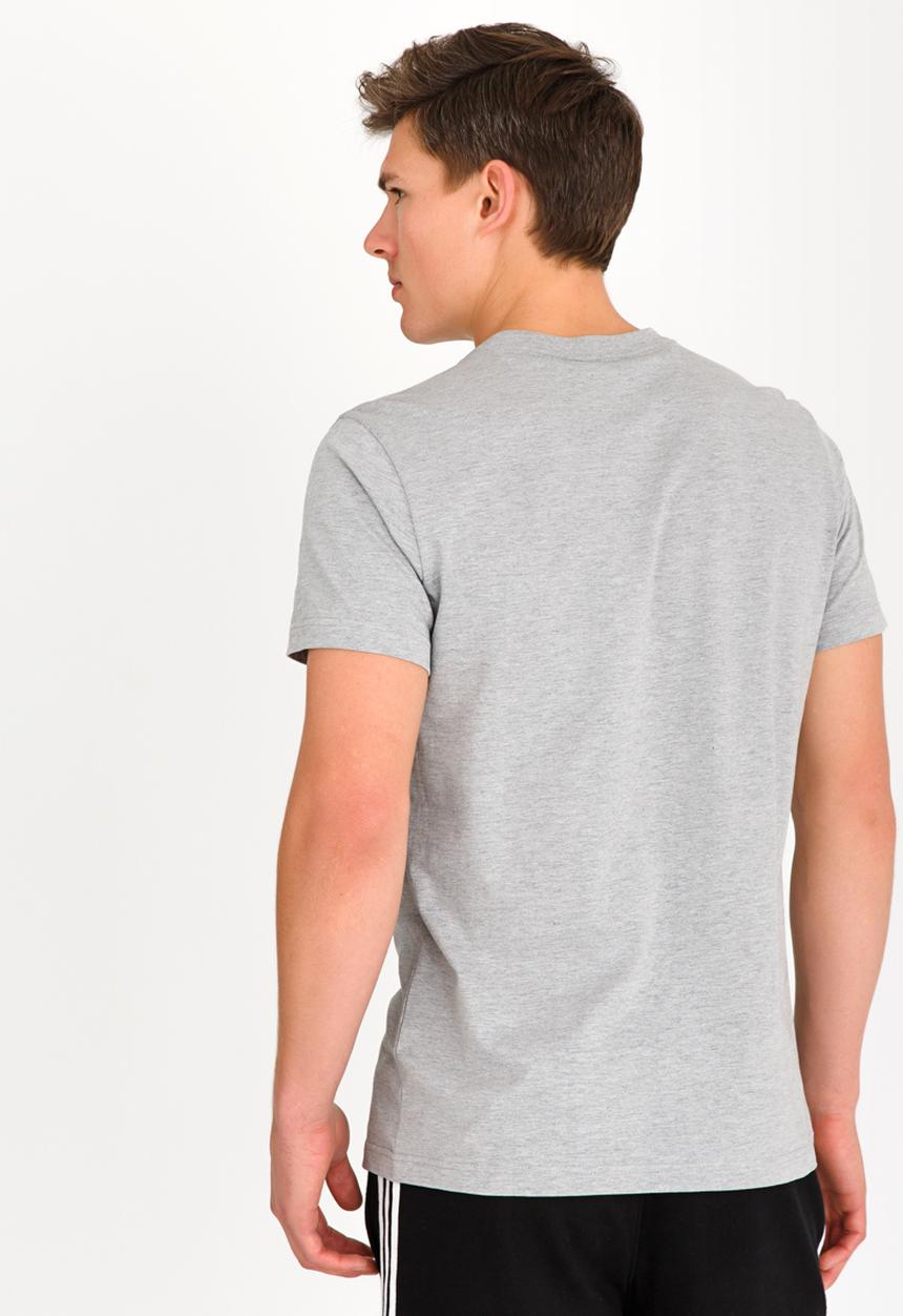 adidas Performance - Essential Linear Cotton Tee Mid Grey