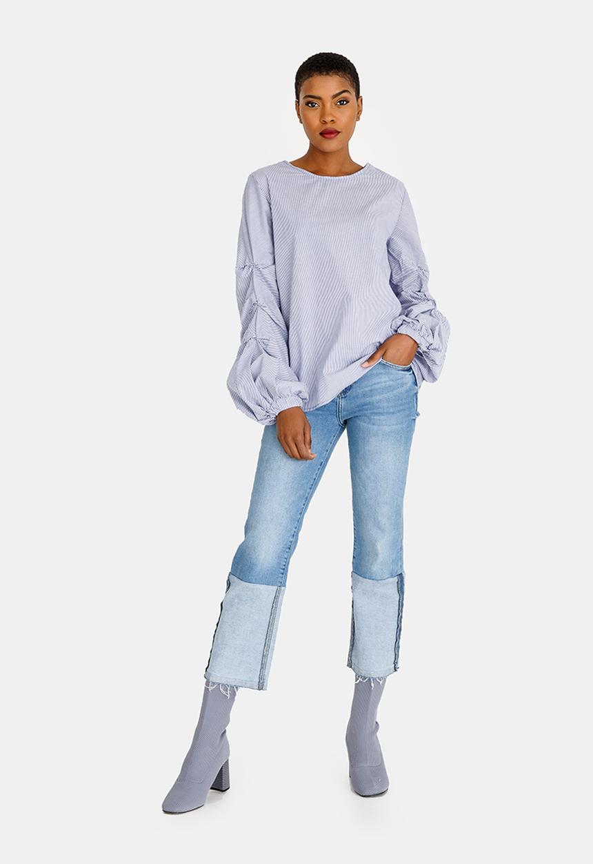 STYLE REPUBLIC - Volume Sleeve Blouse Blue