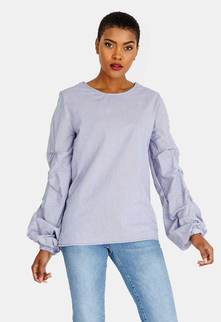 STYLE REPUBLIC - Volume Sleeve Blouse Blue