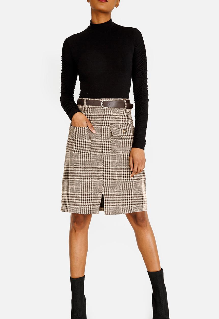 STYLE REPUBLIC - Belted Skirt Tan
