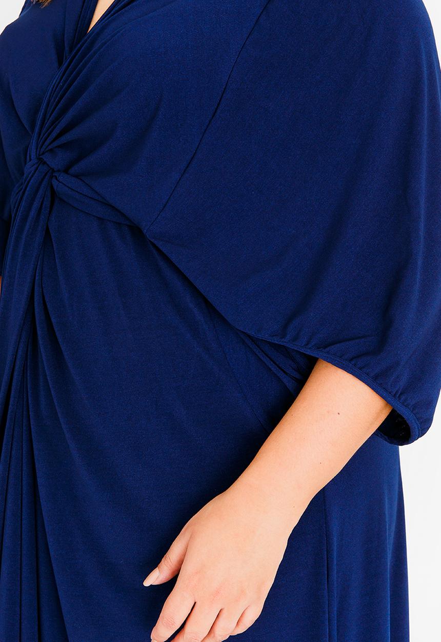 RUFF TUNG - Liberty Twist Maxi Dress Navy