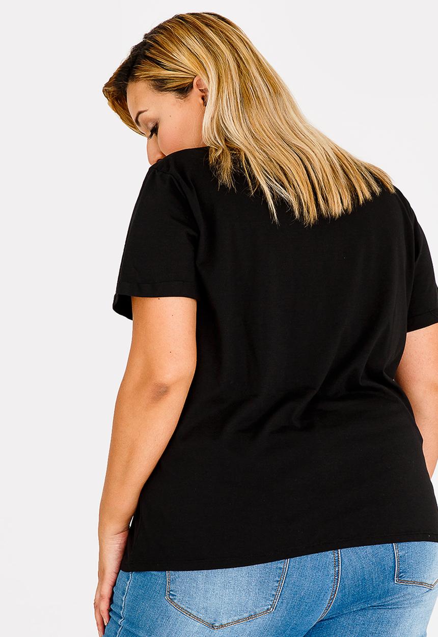 STYLE REPUBLIC PLUS - Women T-shirt Black