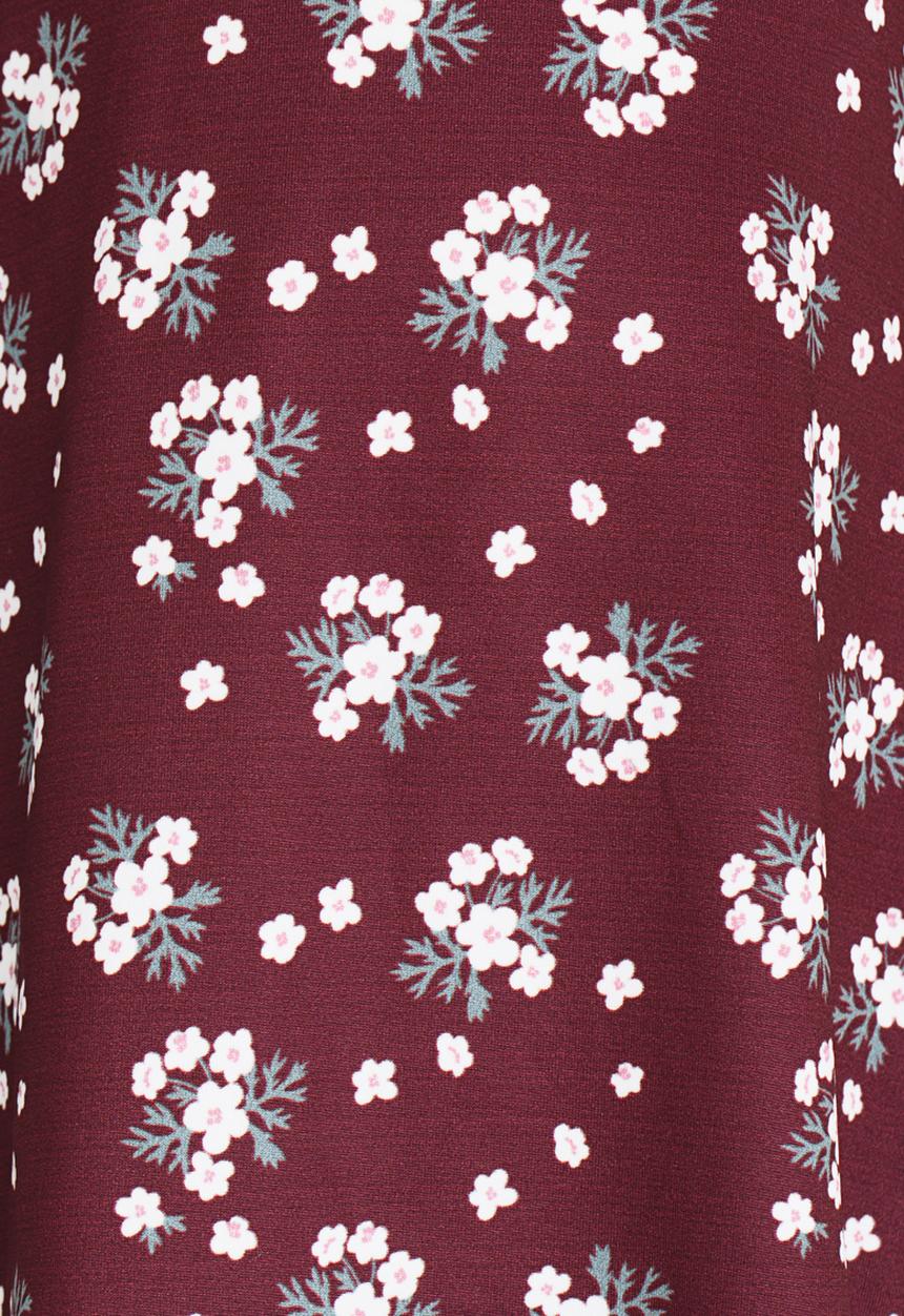 See-Saw - Flute Sleeve Swing Dress Multi-colour