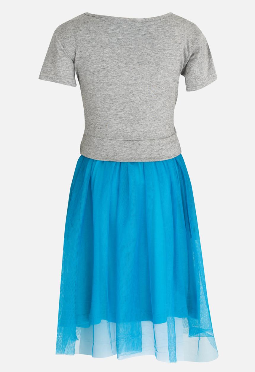 See-Saw - Combo T-shirt  Dress Turquoise