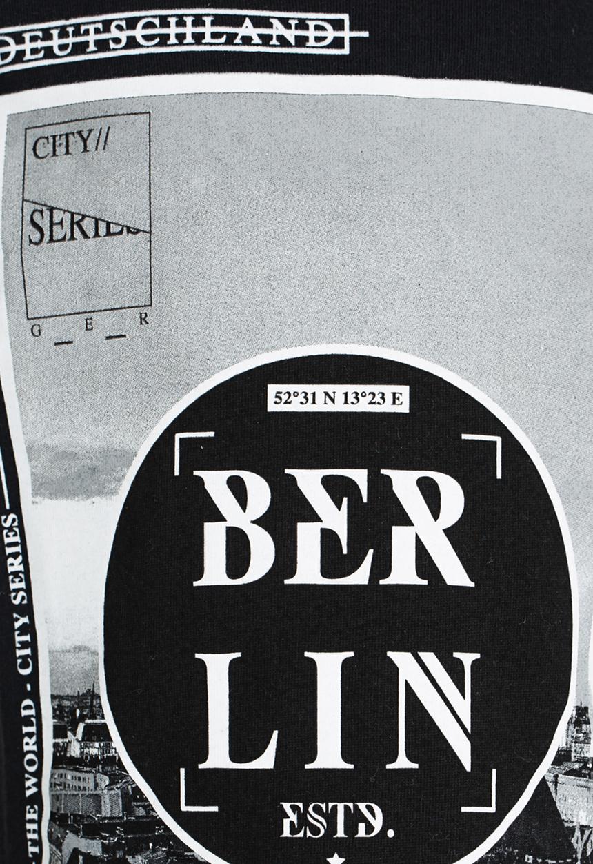 Twin Clothing - Short Sleeve Berlin Printed T-shirt Black