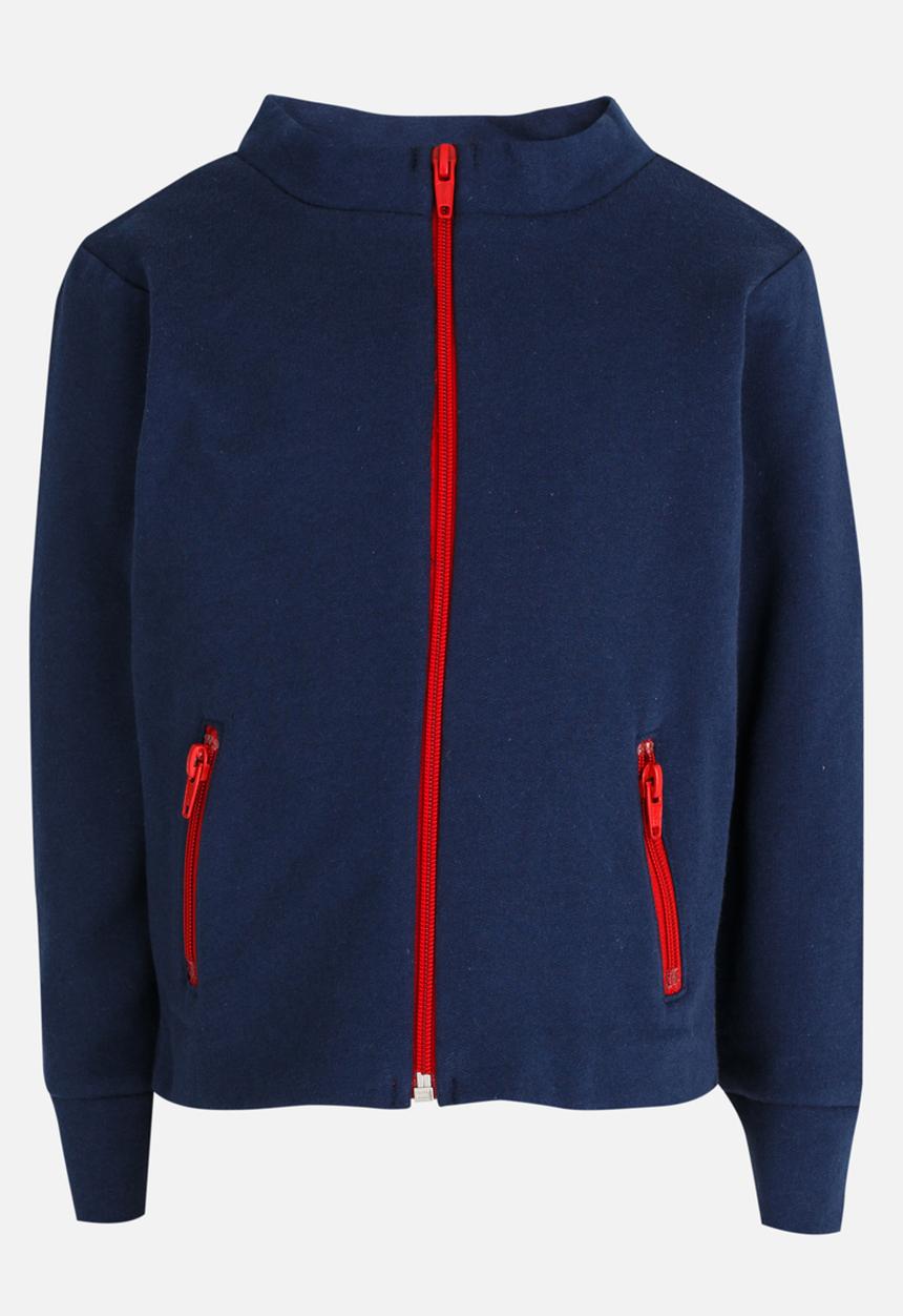 See-Saw - Mesh Zip Through Navy