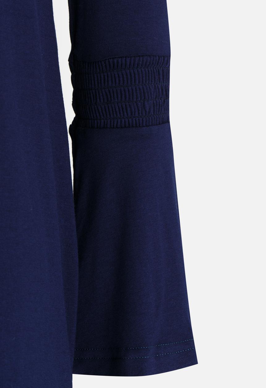 Rebel Republic - Flute Sleeve Swing Dress Navy