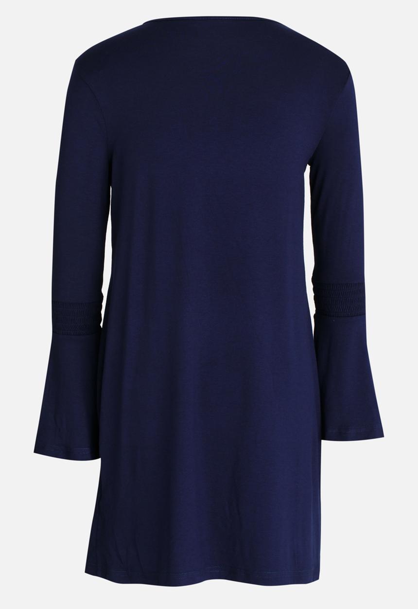 Rebel Republic - Flute Sleeve Swing Dress Navy